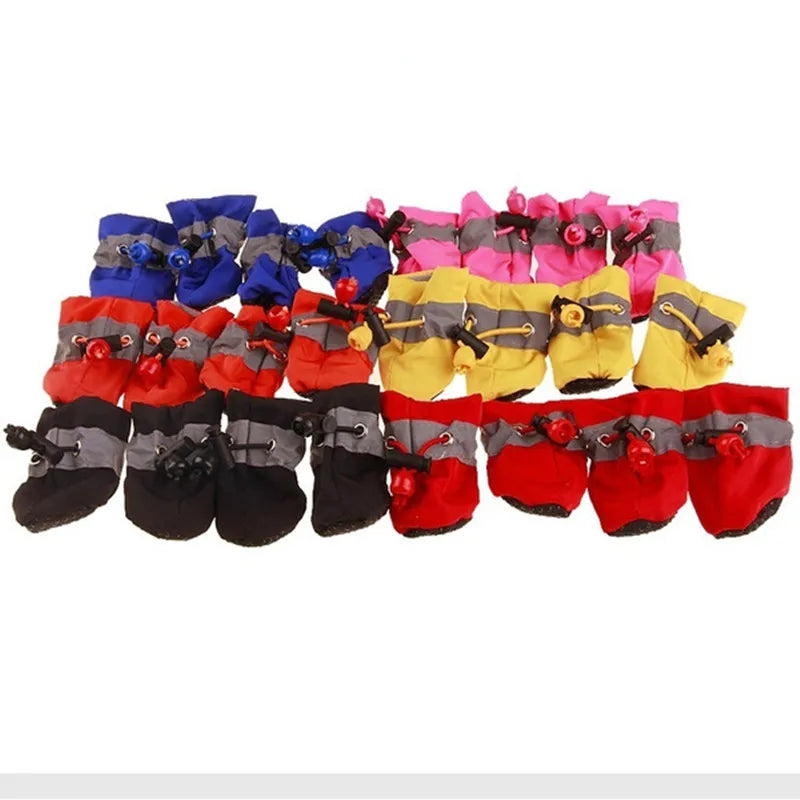 Waterproof Pet Dog Shoes (4pcs/set)