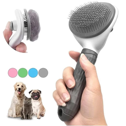 Self-Cleaning Pet Hair Remover Brush