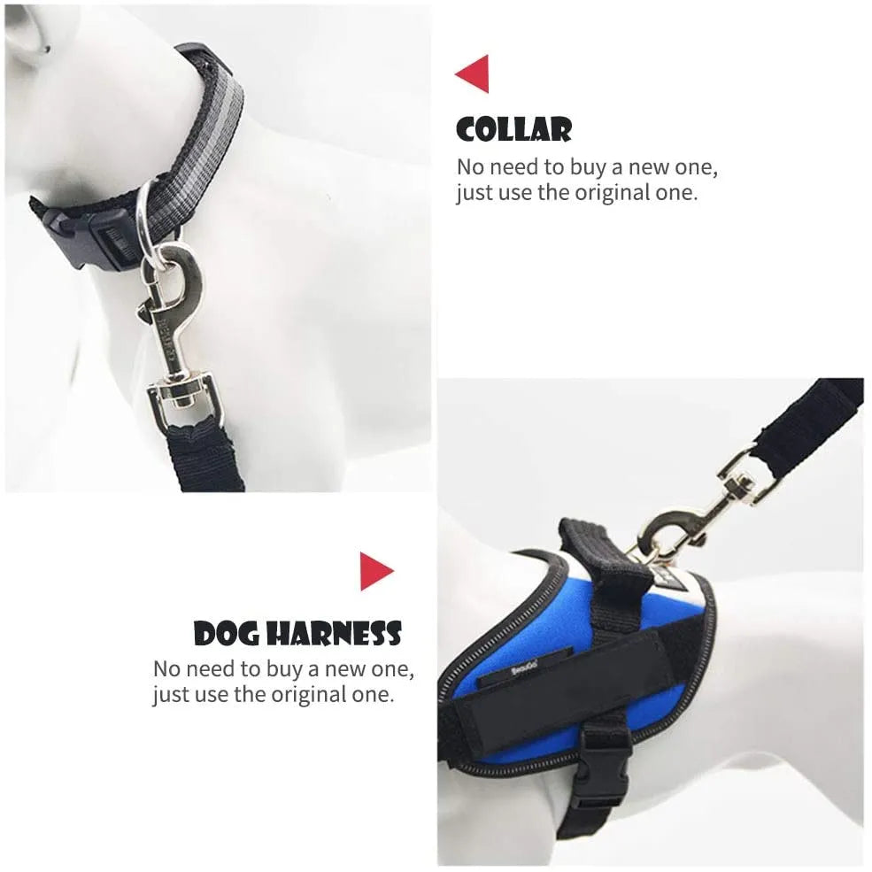 Adjustable Pet Car Seat Belt and Harness