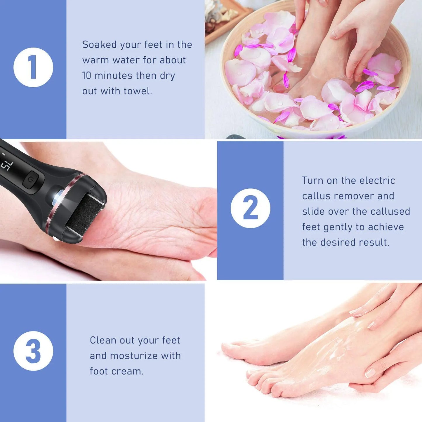 Electric Grinding Pedicure Tool for Smooth Heels