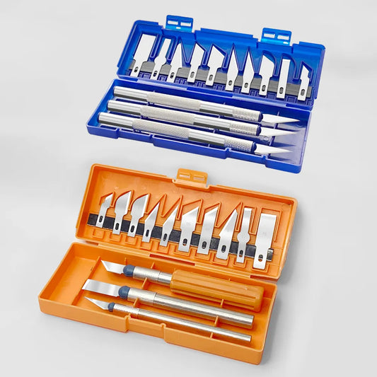 13-Piece Metal Carving Knife Pen Set