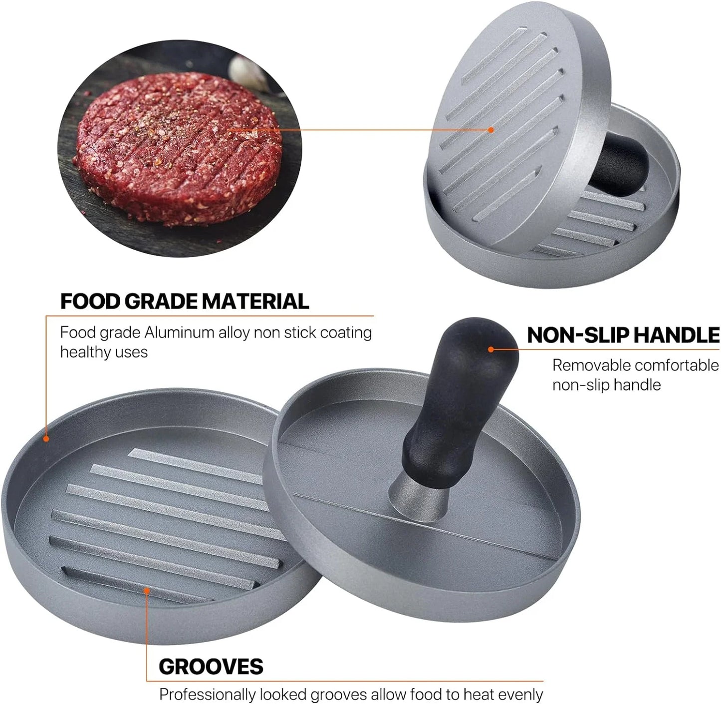 Non-Stick Burger Press Patty Maker