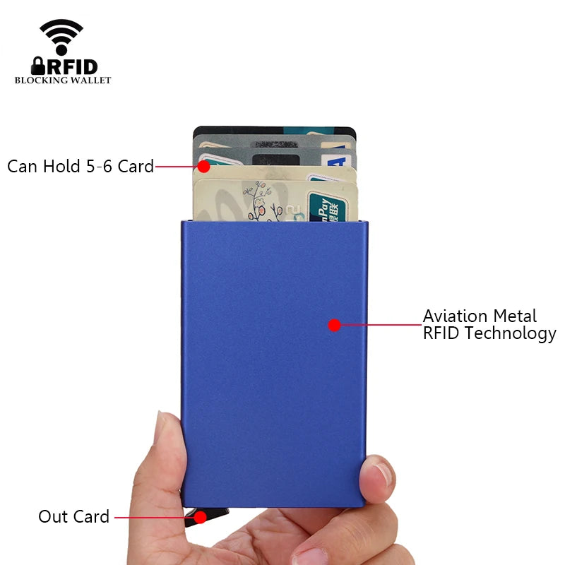 Secure and Stylish RFID Smart Wallet Card Holder