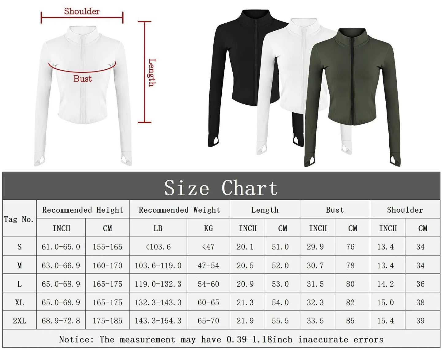 Women's Slim Fit Yoga Crop Top Jacket