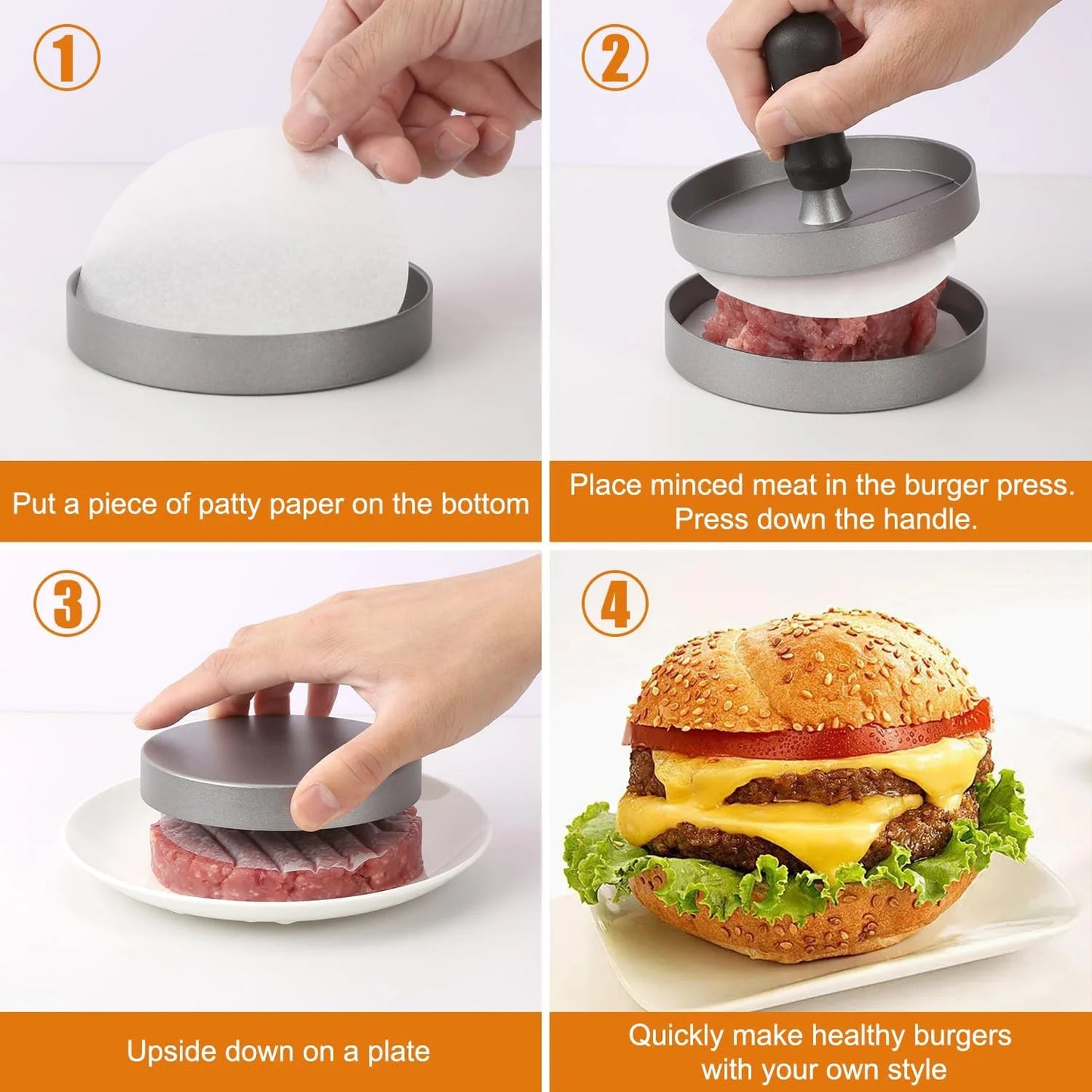 Non-Stick Burger Press Patty Maker