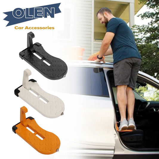 Foldable Car Door Step and Foot Pedal