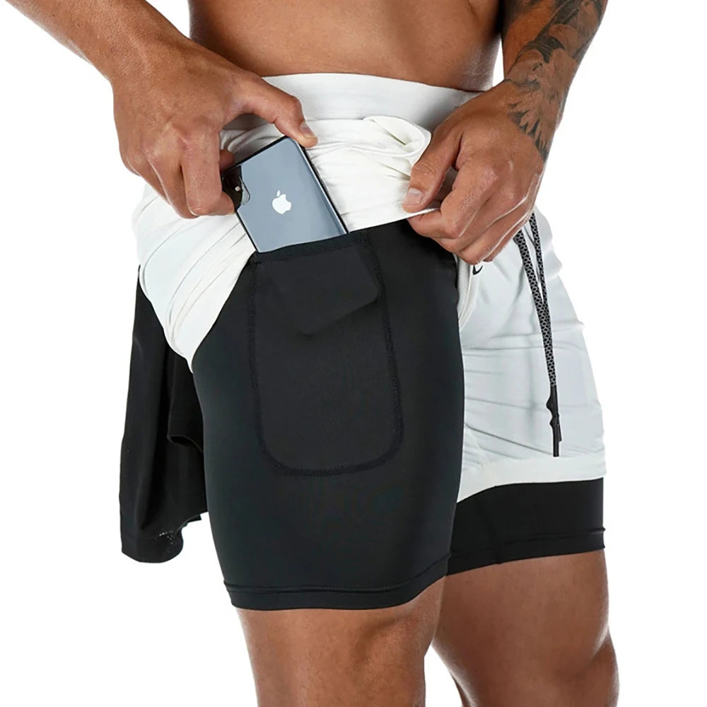 Men's 2-in-1 Sport Shorts - Gym Essentials