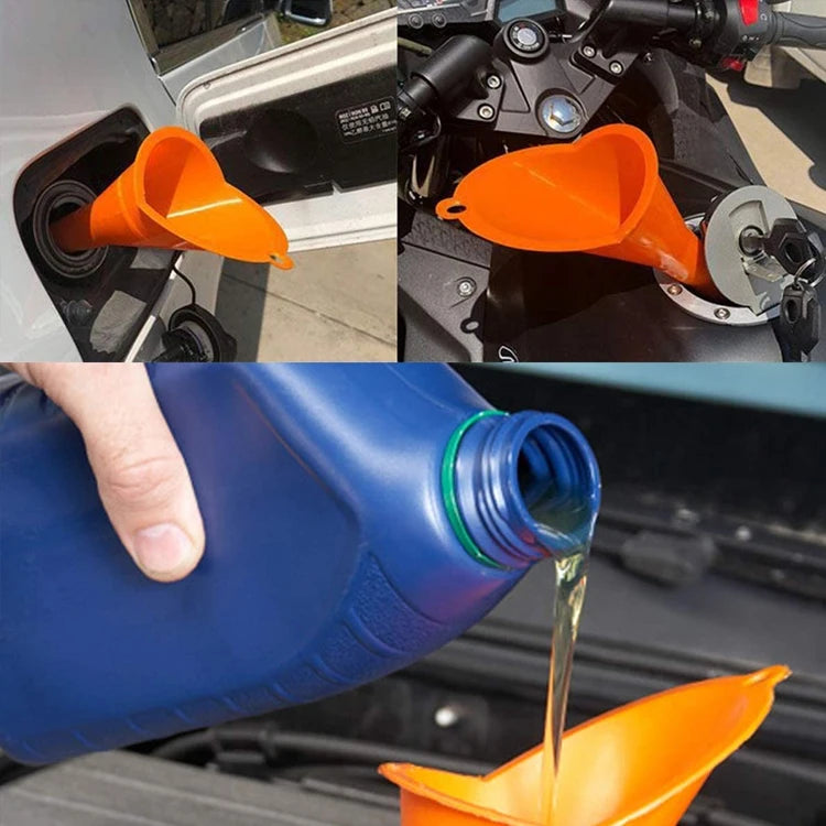 Long Stem Anti-Splash Car Oil Funnel