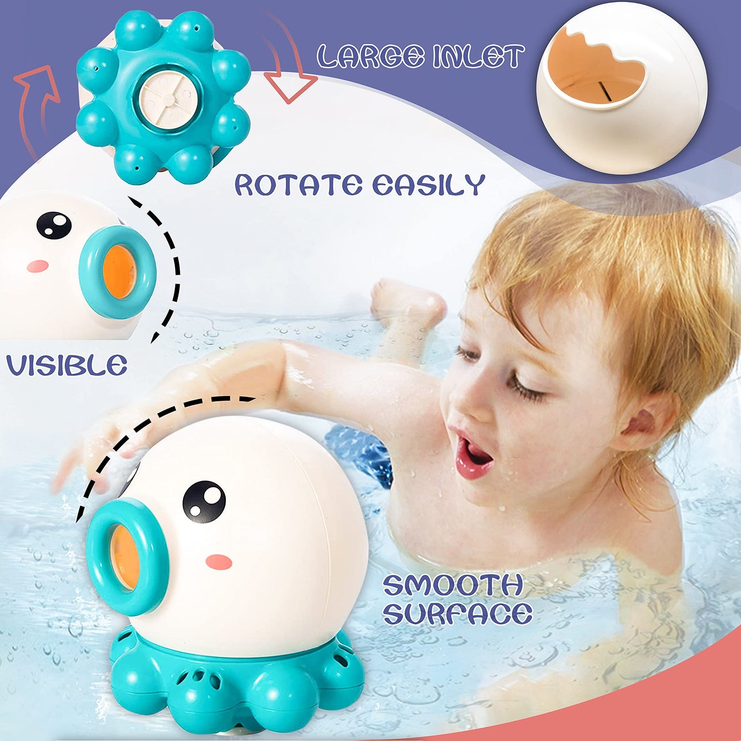 Rotating Octopus Shower Toy