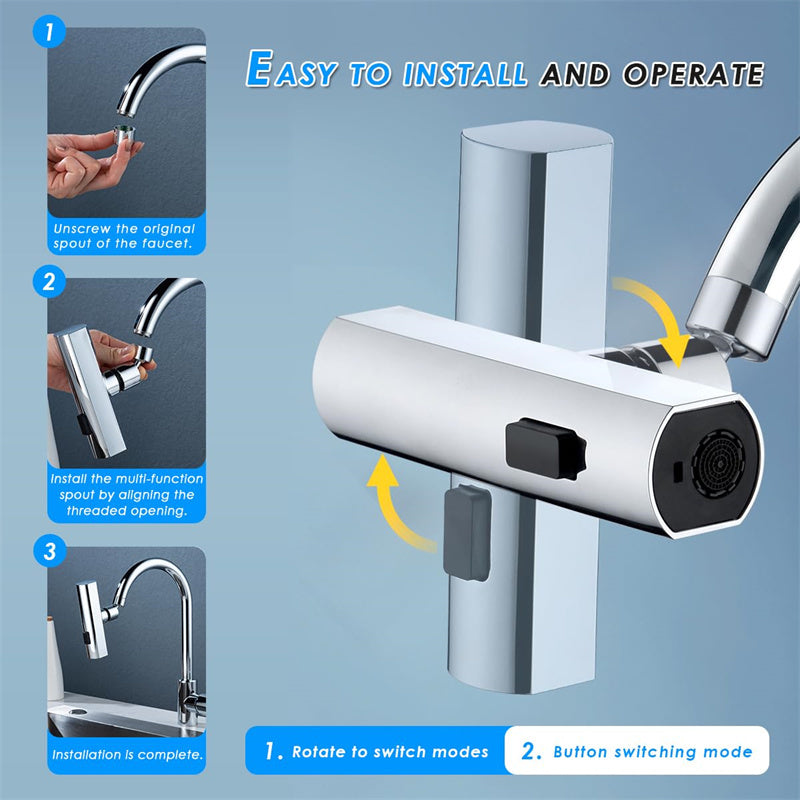 Universal Rotating Faucet Bubbler